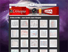 Tablet Screenshot of galeria.revistacronopio.com